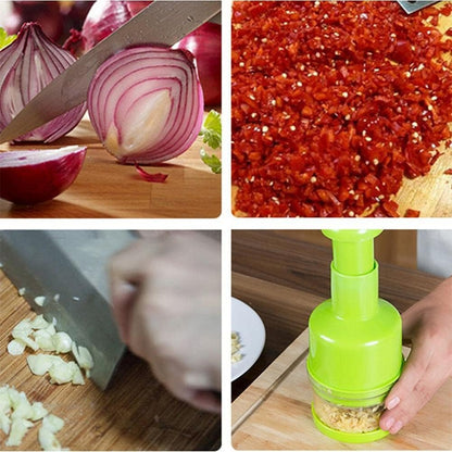 Hand-Pressing Vegetable Chopper