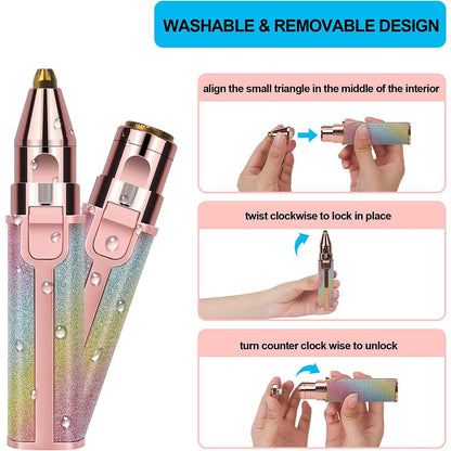 2-in-1 Rechargeable Facial Hair Remover