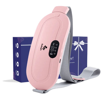 Cordless Electric Heating Massage Belly Wrap Belt for Cramps, Menstrual Period, Back