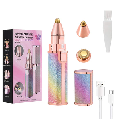 2-in-1 Rechargeable Facial Hair Remover