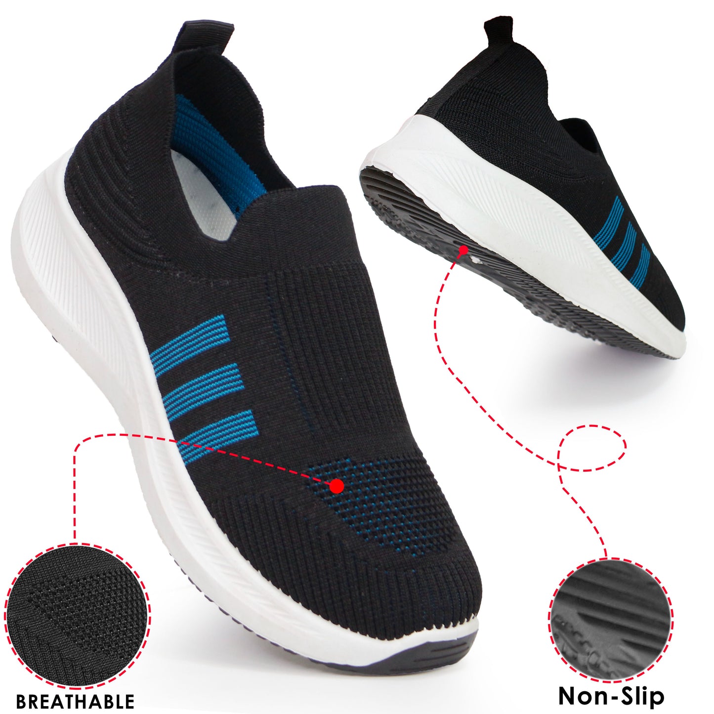 NBH Shoes For Women - Non Slip Comfortable Durable And Lightweight Sneakers For Girls - Breathable And Washable Women’s Shoes - Joggers For Girls