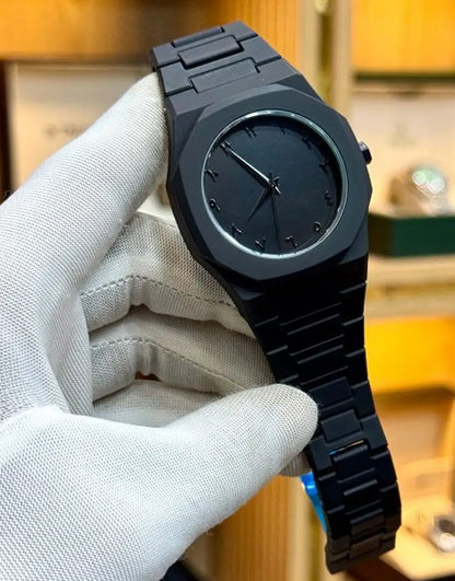 Metal Black& White Color Dial Aura For Boys. Increse Your Look With Aura Watch 100% Metal.