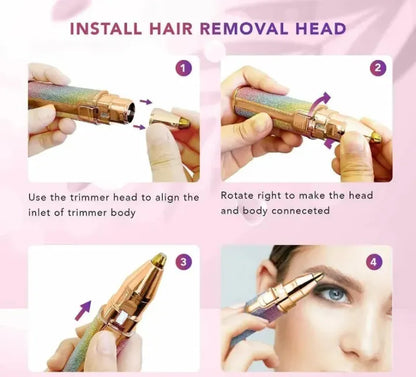 2-in-1 Rechargeable Facial Hair Remover