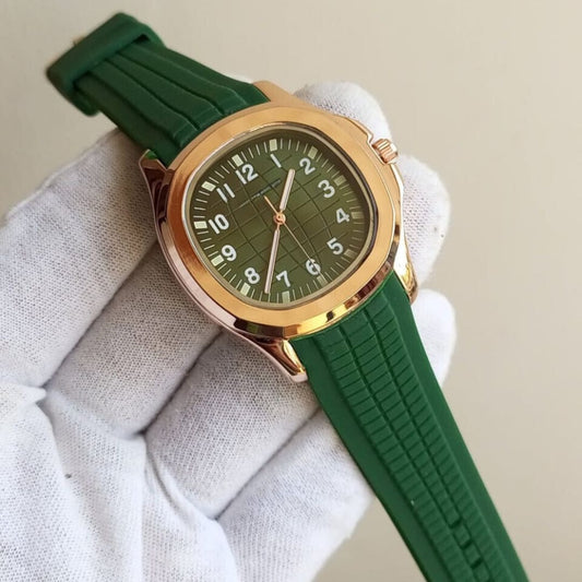 Watch For Mens Nautilus Design Rubber Strap | Watch For Girls | Watch For Men & Boys | Watch For Boys | Stylish and Durable design Perfect For Sports And Outdoor Activities Comfortable To Wear With Adjustable Strap