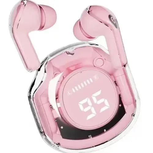 AIR 39 TWS Wireless Earbuds with Transparent LED Case | Big Bass Sound | Type-C Fast Charging | Gaming & Sports Earbuds