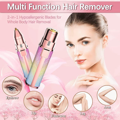 2-in-1 Rechargeable Facial Hair Remover